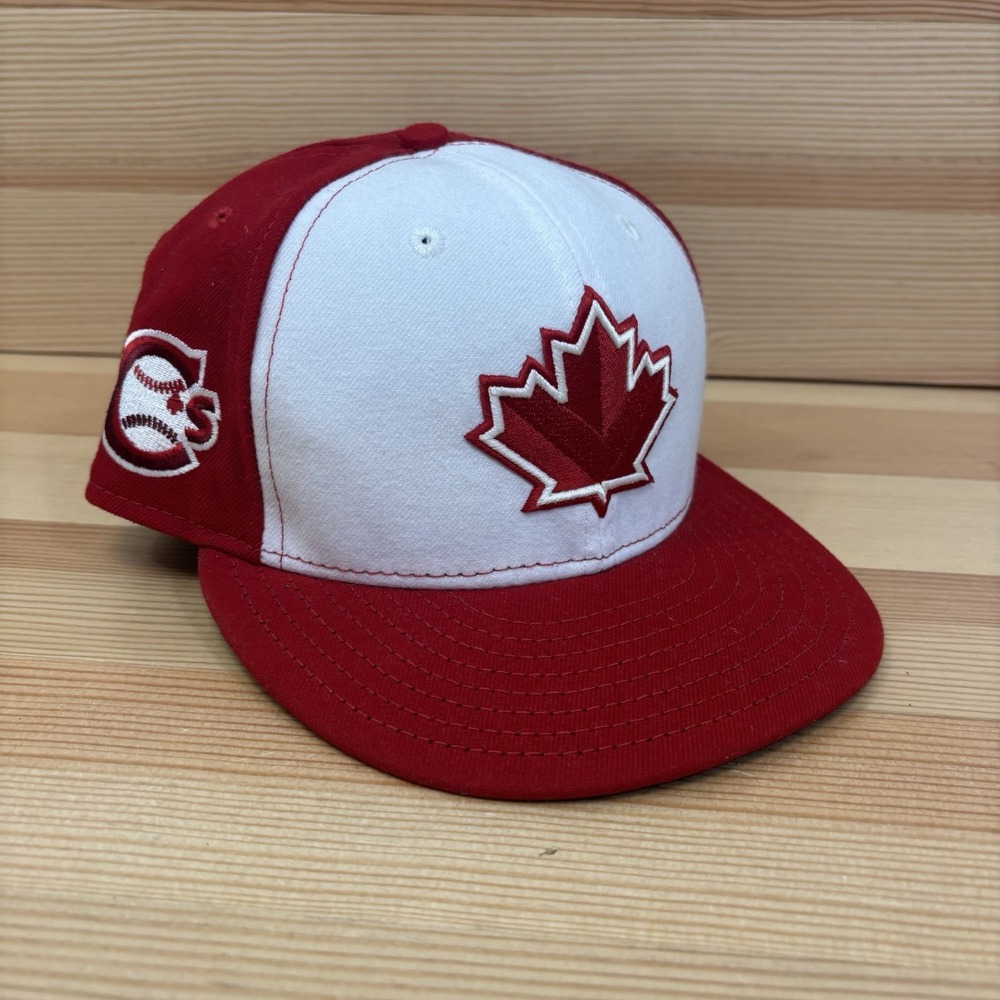 Vancouver Canadians MiLB New Era 59fifty Red Baseball Cap Hat Size 7 1/8 MiUSA